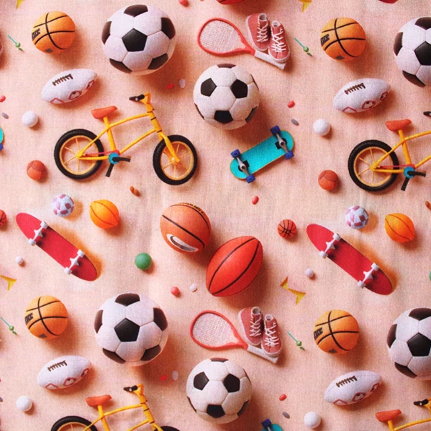 Sports Printed 3D Cotton Fabric