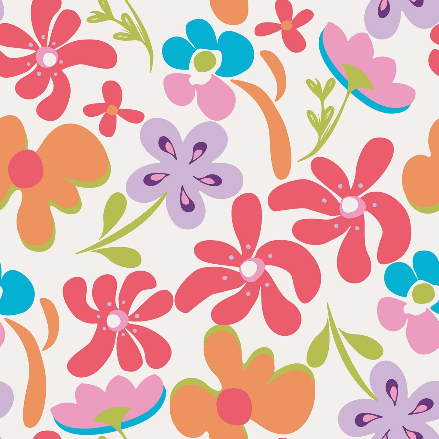 Cotton Jersey Fabric - Flowers