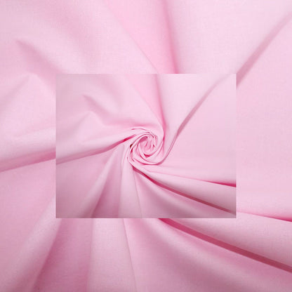Light pink fabric draped in a spiral pattern with a semi-transparent square overlay in the center.